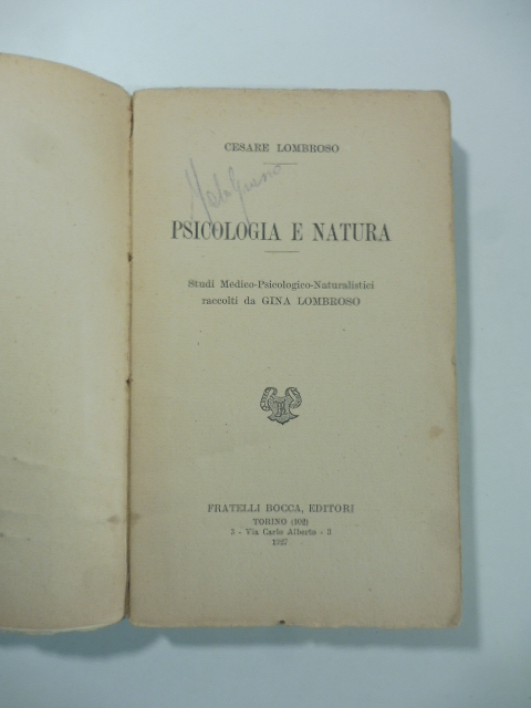 Psicologia e natura
